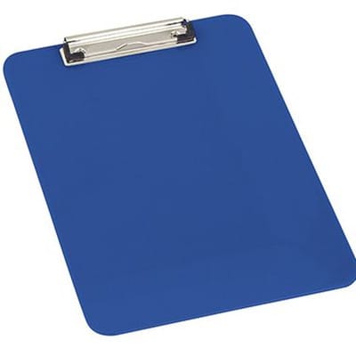 Klemmbrett 22,6 x 31,6 cm (B x H) DIN A4 Polystyrol blau