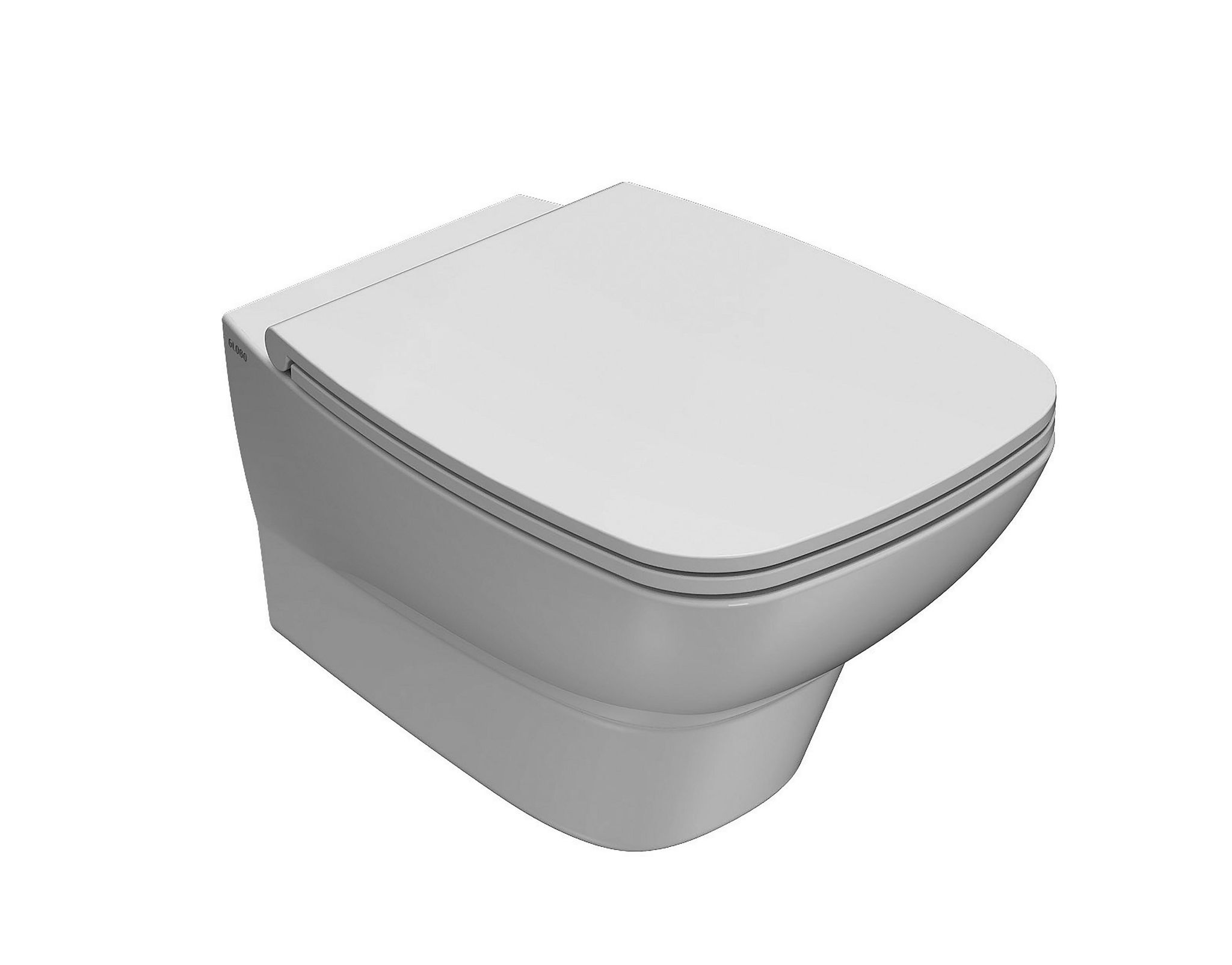 Wand-wc Ohne Rand 53x37 Cm Globo Daily Das03bi Weiß - Keramik - Standard