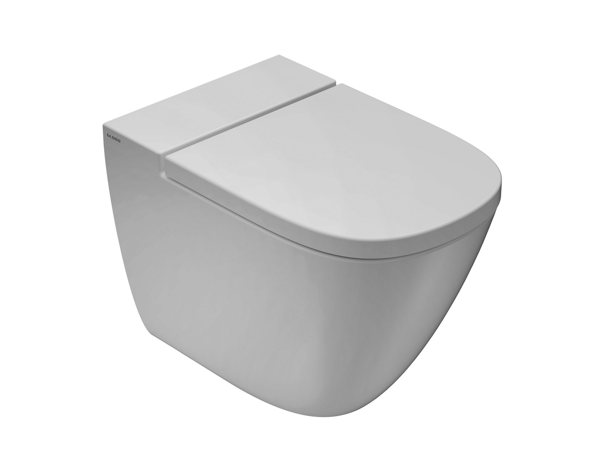 Bodenstehendes Keramik-waschtischbecken 58x37 Cm Globo Stockholm La001bi Weiß - Keramik - Standard