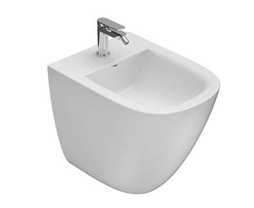 Bodenstehendes Keramik-bidet 51x37 Cm Globo Stockholm La010bi Weiß - Keramik