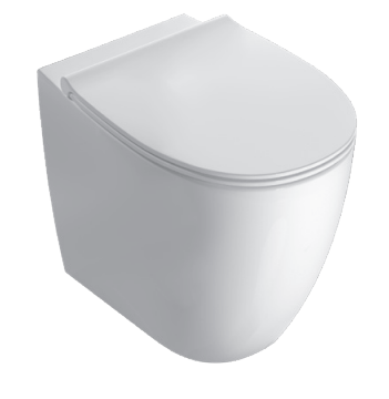 Bodenstehendes Keramikgefäß Ohne Rand 54x36 Cm Globo 4all Md004bi Weiß - Keramik - Standard