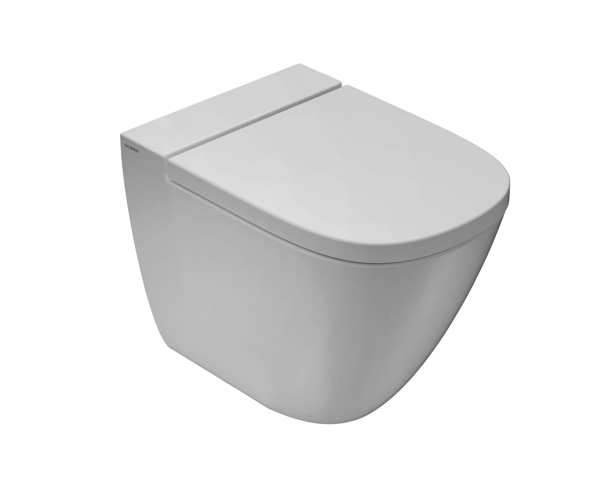 Bodenstehendes Keramik-wc 51x37 Cm Globo Stockholm La002bi Weiß - Keramik - Standard