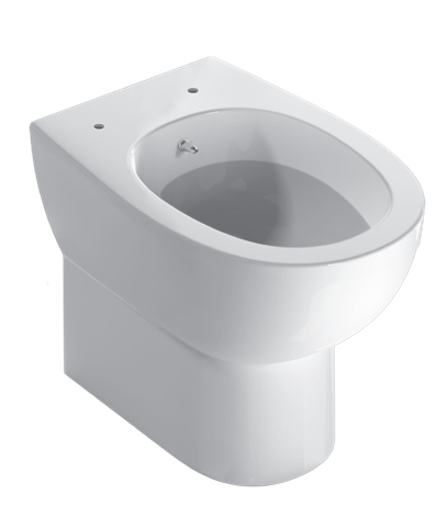 Multi Bodenstehendes Keramik-wc/bidet 54x36 Cm Globo 4all Mdb01bi Weiß - Keramik - Standard