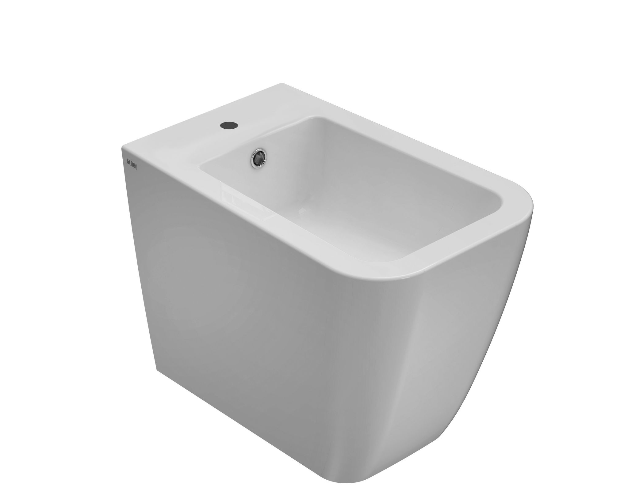 Bodenstehendes Keramik-bidet 56x36 Cm Globo Stone St009bi Weiß - Keramik