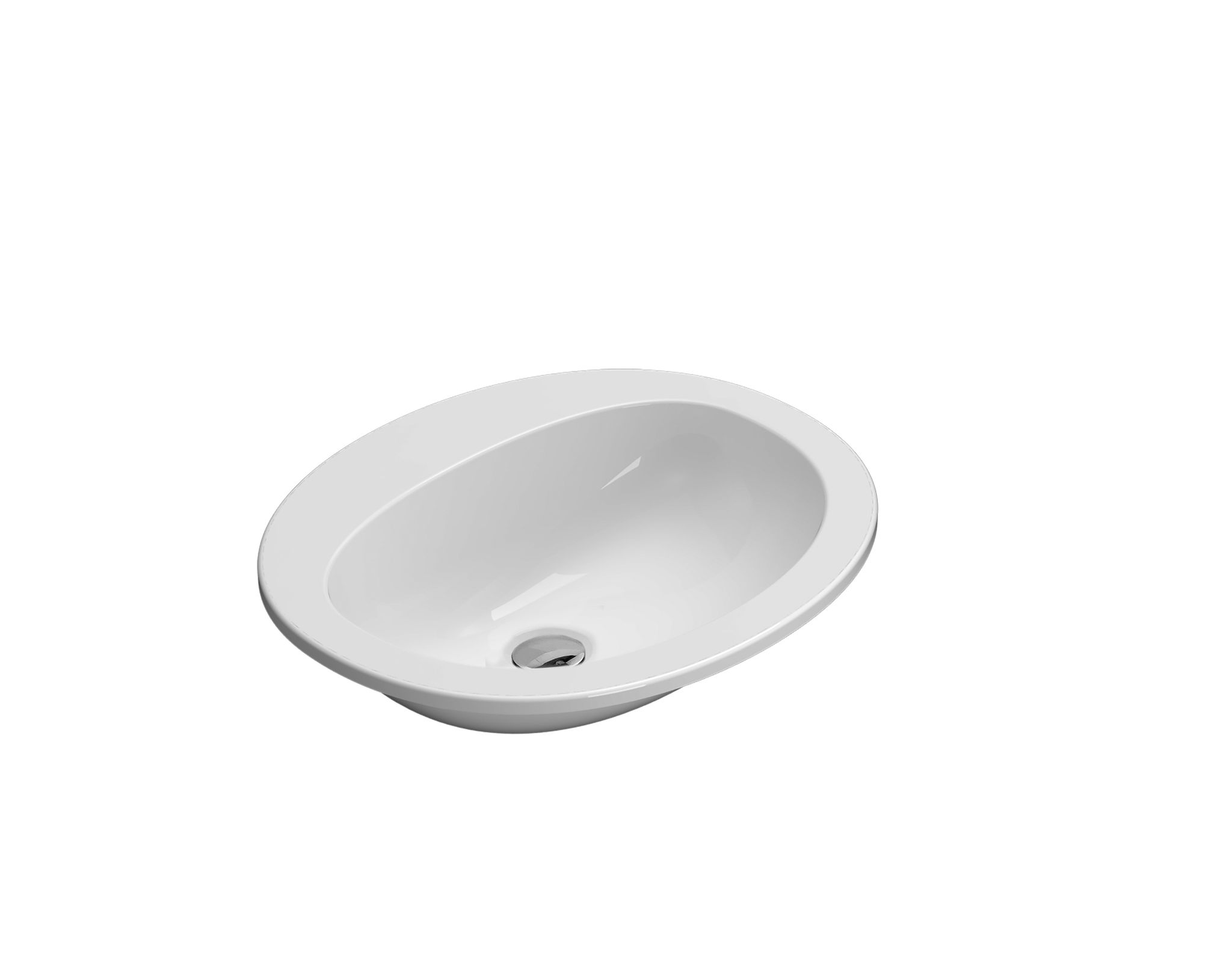 Keramik-einbauwaschtisch 56x48,5 Cm Globo Minori Va017bi Weiß - Keramik