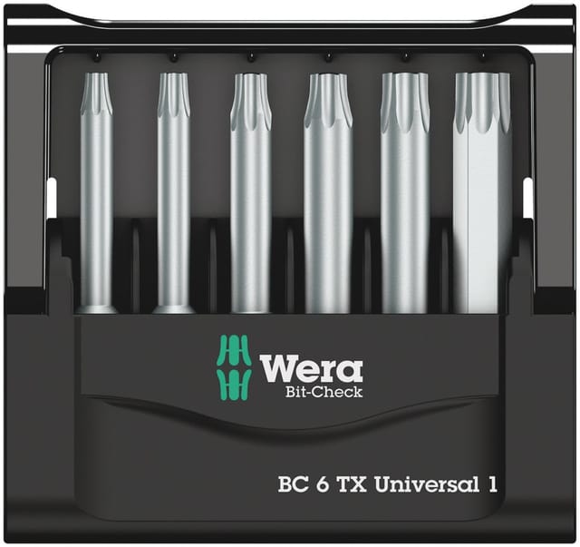 Wera Bit-Set Bit-Check BC 6 TX Universal 1 6-teilig Bit-Satz