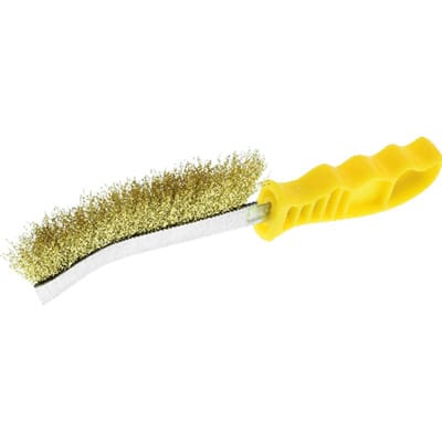 Handstielbürste 26 cm, Messing gewellt - Osborn