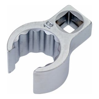 Ringschlüssel, Doppelsechskant, offen, Vierkant hohl 10 mm (3/8), Außen-Doppel-Sechskant Profil, 19 mm, Innenvierkant 10 = 38 - Hazet
