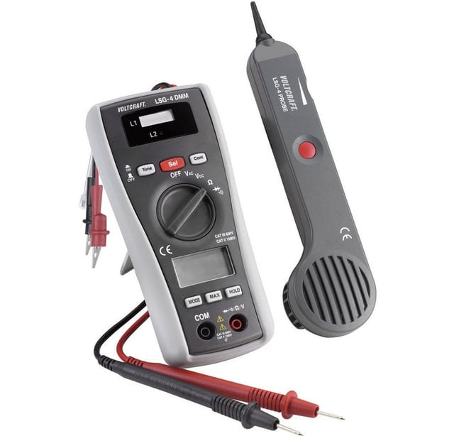 Voltcraft - LSG-4 Leitungssucher, Signalverfolger, Durchgangsprüfer, Multimeter