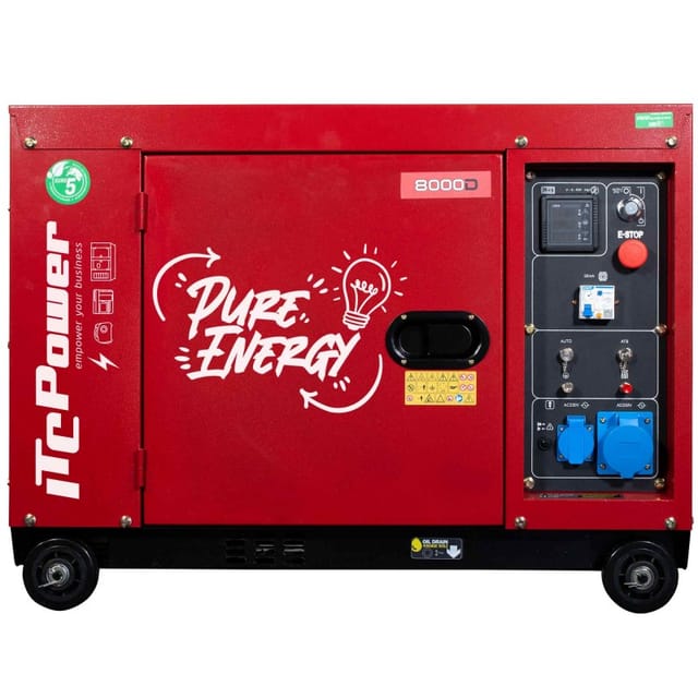 Itc power 8000D Diesel Stromaggregat 6500 Watt 230V Sonderedition
