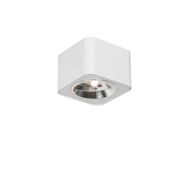 Moderner Aufbaustrahler weiß quadratisch GU10 111mm - Boxer