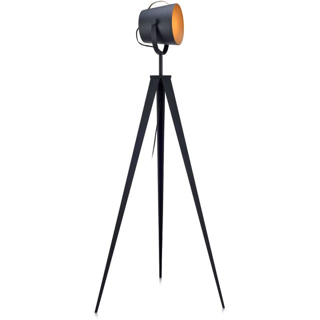 Teamson Home - Stativ led Standard Stehlampe Schwarzgold Modern Lighting VN-L00020-EU