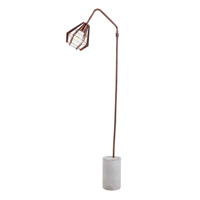 Teamson Home - Große Nachttisch-Lampe Kupfer Verarb. Modern Lighting VN-L00046-EU