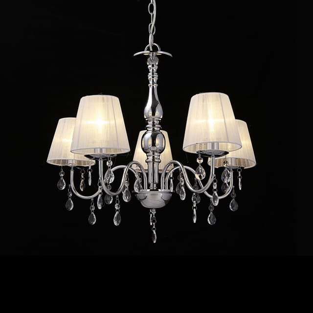 Kronleuchter Isabell 5-flammig Chrom Lux.pro