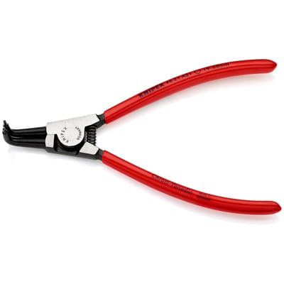KNIPEX 46 21 A21 SB Sicherungsringzange für Außenringe auf Wellen mit Kunststoff überzogen schwarz atramentiert 170 mm