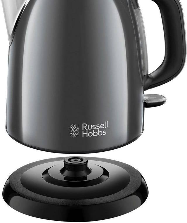 Russell Hobbs 24993-70 Wasserkocher, 1 l, Edelstahl, schwarz/grau