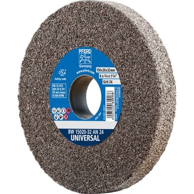 Pferd - Schleifbockscheibe ø 150x20mm Bohrung-Ø 32 mm A24 für universelle Schleifaufgaben