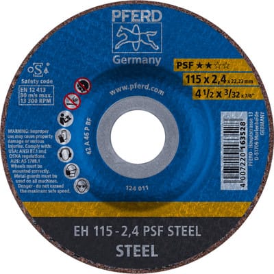 Trennscheibe gekröpft A46PPS 115x2,4mm Pferd