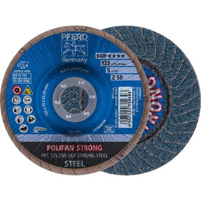 Fächerschleifscheibe Z 50SGP STRONG 125mm K50 Pferd