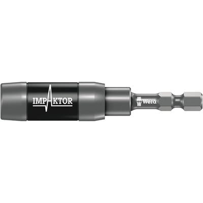 Bithalter Impaktor 1/4' mit Sprengring und Ringmagnet - Wera