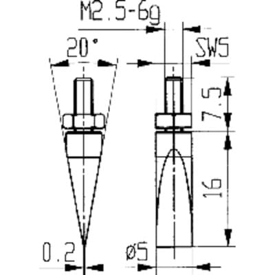 Messeinsatz Stahl Abb.11/20,0mm - Käfer