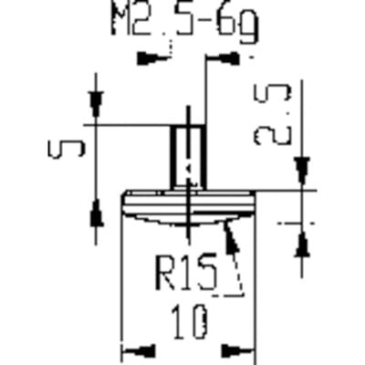 Messeinsatz hm Abb. 12/10,0 mm - Käfer