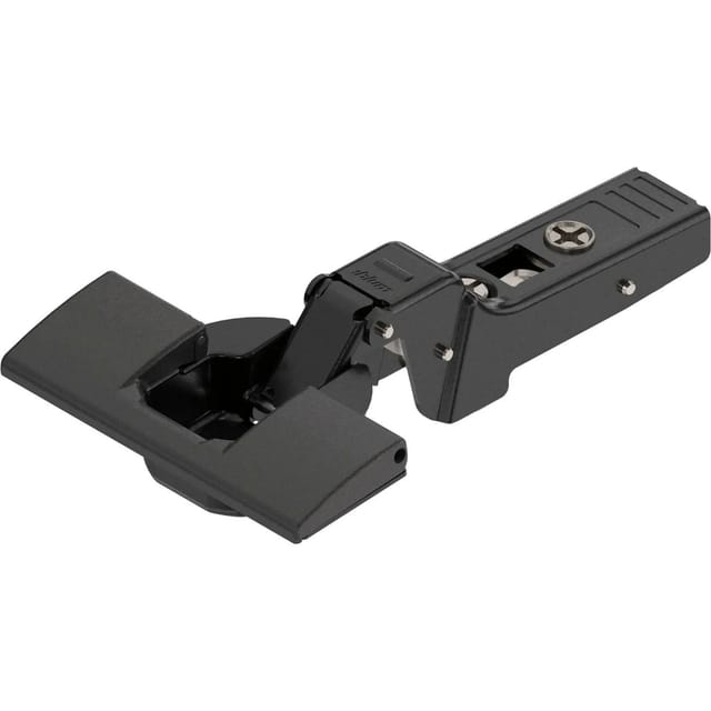 Clip top onyx Profiltürscharnier 95°, 9,5mm gekröpft ohne Feder, inserta - Blum