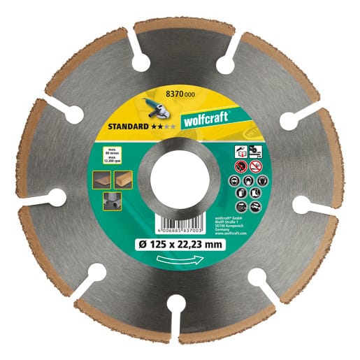 Wolfcraft - hm Trennscheibe ø 115 mm Bohrung 22,23 mm Trennscheibe