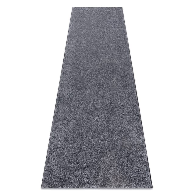 Läufer SANTA FE grau 97 eben, glatt, einfarbig grey 90x400 cm