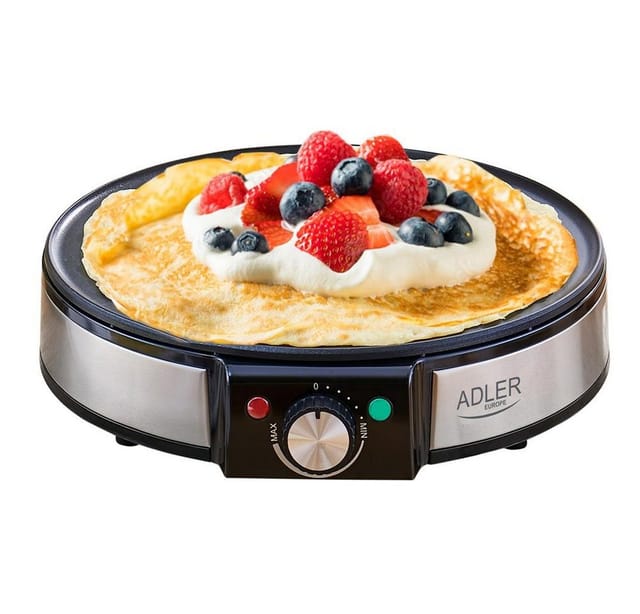 Antihaft-Crêpe-Maschine 1600w 30d w/spread und Pfannkuchen/Tortilla-Spreizer und Flapjack-Zubehör