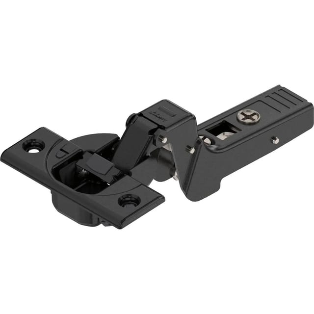 Clip top otion onyx Profiltürscharnier 95°, 18mm gekröpft, Schrauben - Blum