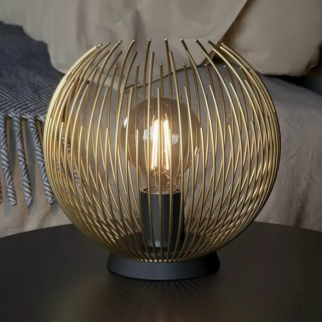 Eglo - Tischleuchte Venezuela gold-schwarz ø 22,5 cm E27, max. 40 w Lampen
