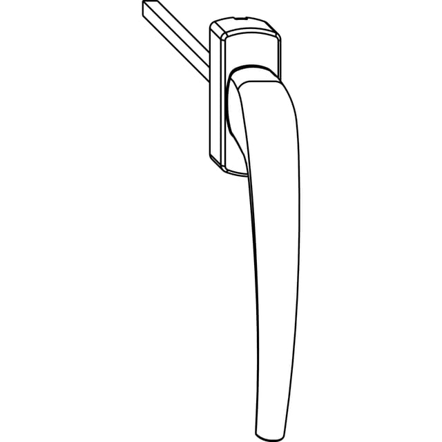 Maco - skb-z Drehgriff innen, vk 8x40 mm, Aluminium weiß beschichtet