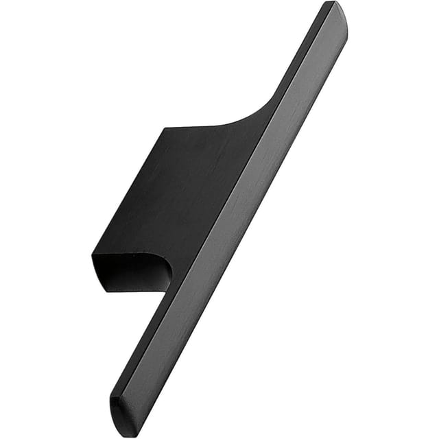 Furnipart - Möbelgriff Tau LA32, Griff für Küchenschränke - Schrankgriff für Küchenfronten - Aluminium schwarz matt gebürstet