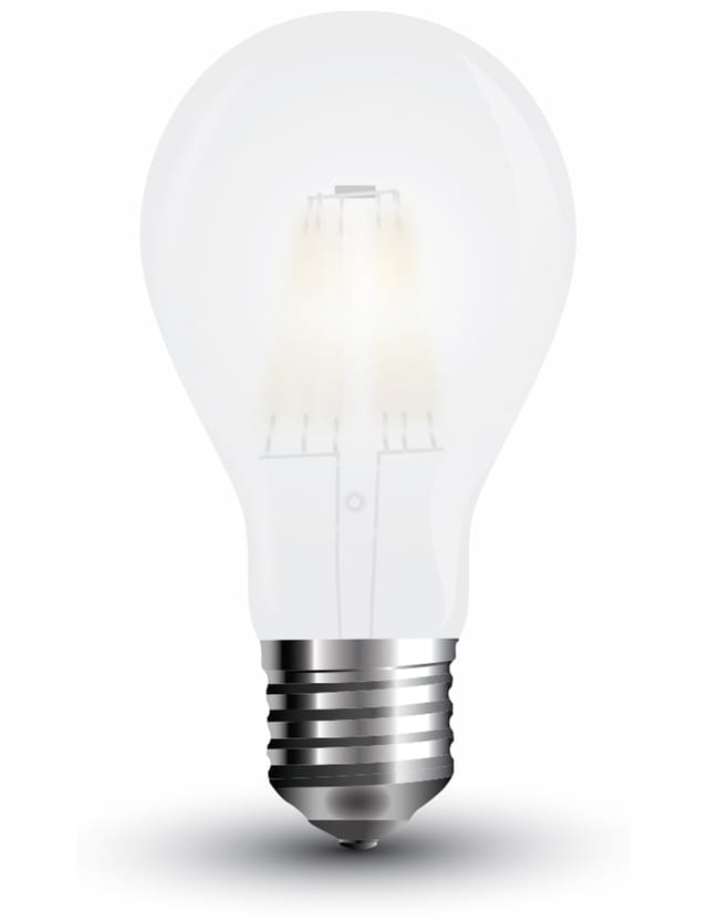 V-tac - LED-Lampe Frost, VT-2045(7180), E27, eek: e, 5 w, 600 lm, 6400 k