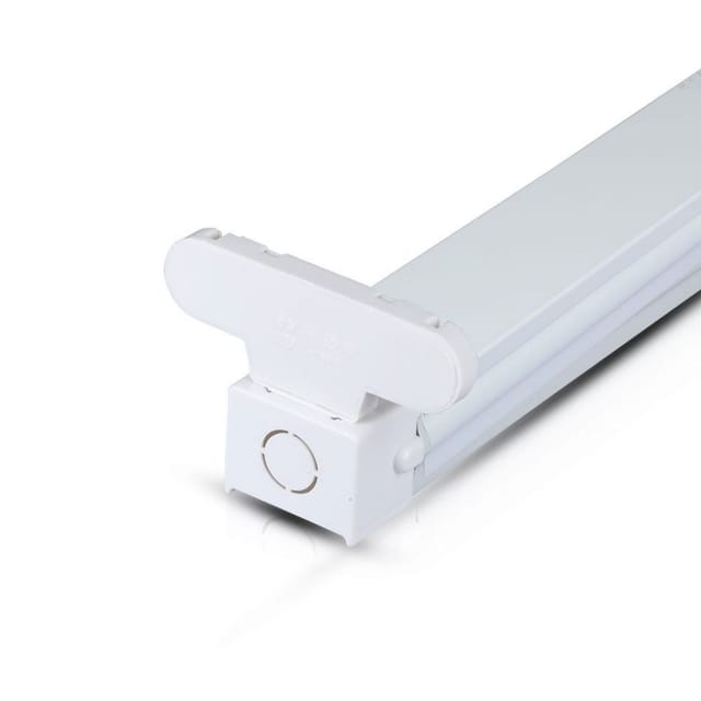 V-TAC Doppel-Deckenleuchte für 2 x 60 cm T8 LED-Röhren in Eisen, IP20