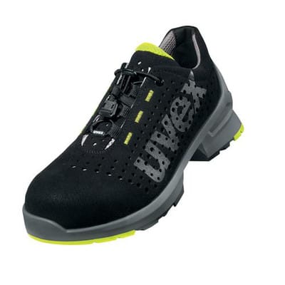 Uvex - 1 Sicherheits-Halbschuh 8543 S1 esd sr gelocht schwarz/gelb Gr.43 W10