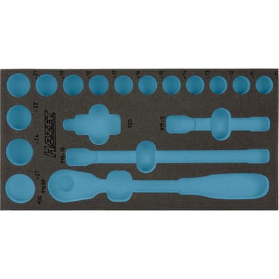 Hazet - 2-Komponenten Weichschaum-Einlage für Art.Nr. 165-L, 1/3 (342 x 172 mm) / für 165-L, Art.Nr. 163-191L