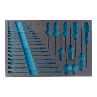 2-Komponenten Weichschaum-Einlage für Art.Nr. 163-58/27, 3/3 (519 x 342 mm) - Hazet