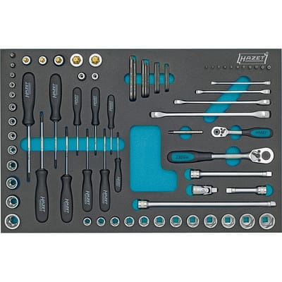 Steckschlüssel Satz, torx Doppel-Ringschlüssel, Steckschlüssel usw., Vierkant hohl 12,5 mm (1/2), Vierkant hohl 10 mm (3/8), Vierkant hohl 6,3 - Hazet