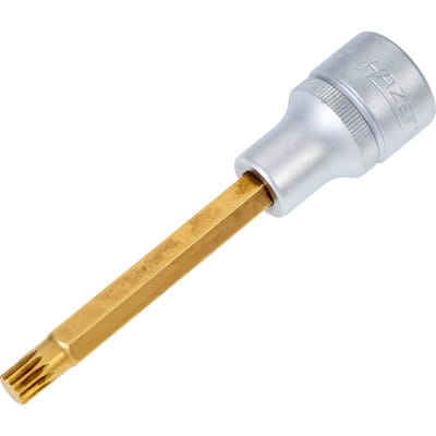Schraubendreher-Steckschlüsseleinsatz 990LG-8 ∙ 1/2 Zoll (12,5 mm) Vierkant hohl ∙ Innen Vielzahn Profil xzn ∙ sw M8
