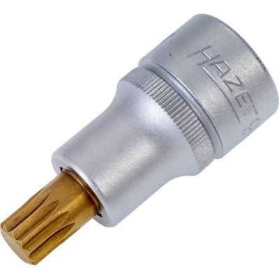 Schraubendreher-Steckschlüsseleinsatz 990-10 ∙ 1/2 Zoll (12,5 mm) Vierkant hohl ∙ Innen Vielzahn Profil xzn ∙ sw M10
