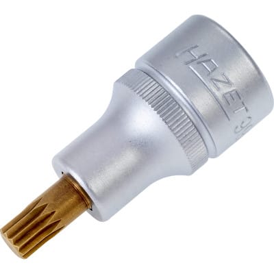 Hazet - Schraubendreher-Steckschlüsseleinsatz 990-8 Vierkant hohl 12,5 mm (1/2 z
