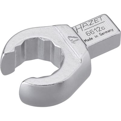 Einsteck-Ringschlüssel, offen, Einsteck-Vierkant 9 x 12 mm, Außen-Doppel-Sechskant Profil, 17 mm - Hazet