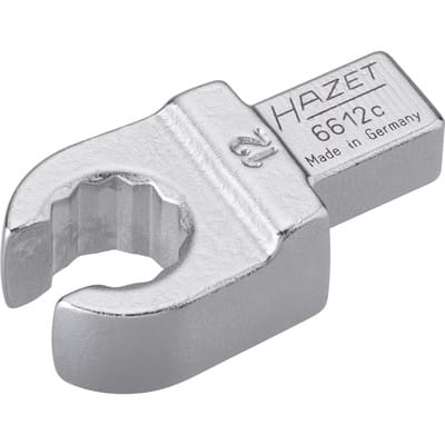 Einsteck-Ringschlüssel, offen, Einsteck-Vierkant 9 x 12 mm, Außen-Doppel-Sechskant Profil, 12 mm - Hazet
