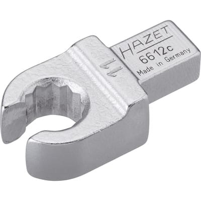 Einsteck-Ringschlüssel, offen, Einsteck-Vierkant 9 x 12 mm, Außen-Doppel-Sechskant Profil, 11 mm - Hazet