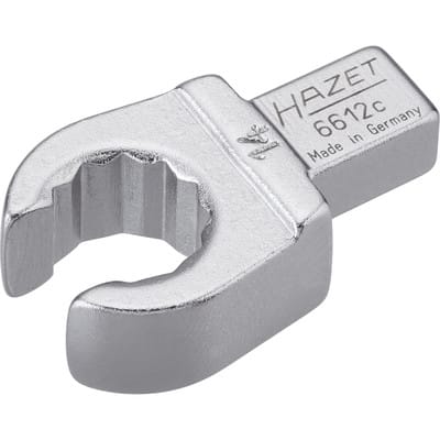 Einsteck-Ringschlüssel, offen, Einsteck-Vierkant 9 x 12 mm, Außen-Doppel-Sechskant Profil, 14 mm - Hazet