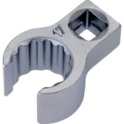 Ringschlüssel, Doppelsechskant, offen, Vierkant hohl 10 mm (3/8), Außen-Doppel-Sechskant Profil, 17 mm, Innenvierkant 10 = 38 - Hazet