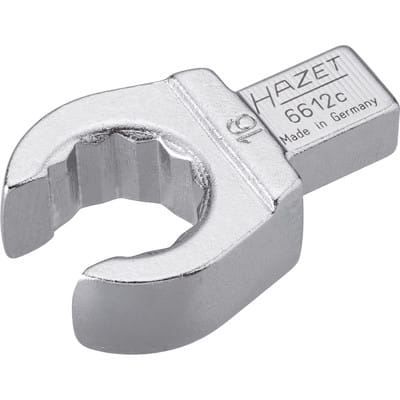Einsteck-Ringschlüssel, offen, Einsteck-Vierkant 9 x 12 mm, Außen-Doppel-Sechskant Profil, 16 mm - Hazet