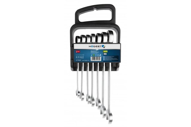 Högert Maulschlüssel Set mit Ratsche 7-tlg. 72 Zähne